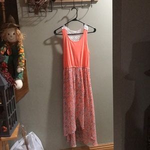 Hi low round neck MUDD dress